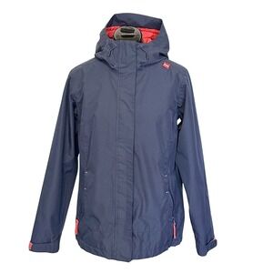 Helly Hansen Jacket Womens XS‎ Blue Helly Tech Hooded Waterproof Rain 62376J